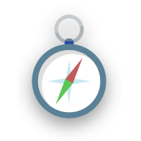 Farbiges Icon 'Kompass'